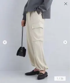 【ACE⭐︎様専用】新品タグ付きサテンカーゴパンツ　green label