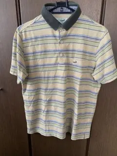 Crocodile ストライプ ポロシャツ M