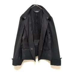 センソユニコ NERO　ピンストライプ　背中レース　ジャケット　40　黒　日本製のサムネイル