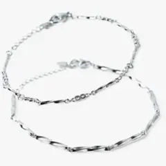 KASHURI ペアブレスレット シルバー　12 高級