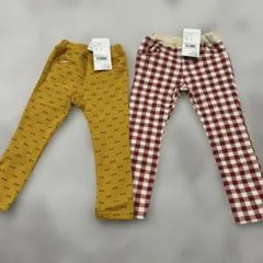 新品未使用キッズ子ども女の子ボトムス長ズボンロングパンツ2点100.110センチ