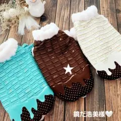 鏡だ浩美様❤バレンタイン❤とろけるチョコレート♡ハンドメイド犬服