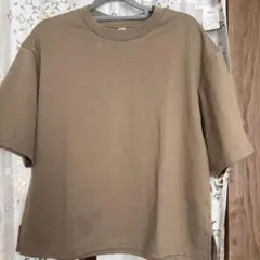 【GU】[新品]ドライワイドTシャツ／5分袖Mサイズ