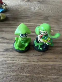 amiibo スプラトゥーン ガール イカ ネオングリーン 2体セット アミーボのサムネイル