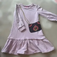 kate spade 薄紫 長袖ワンピース 110