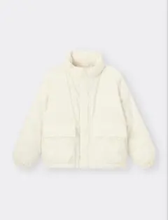 GU ヒートパデッドスタンドブルゾン オフホワイト