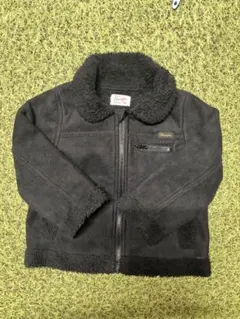 フリースジャケット ブラック 100cm