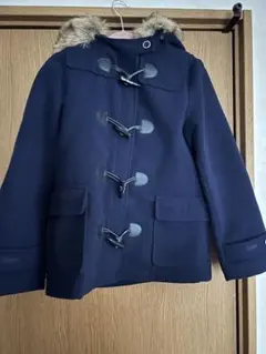 repipi armario ネイビー ダッフルコート ファー付き