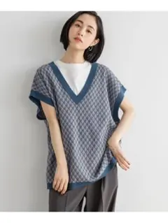 ローリーズファームVネック ニットベスト