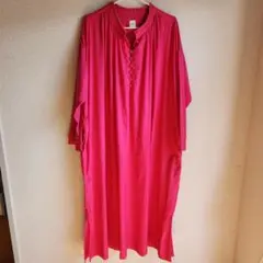 フェリシモ　アヴェクモア　ピンク ロングワンピース