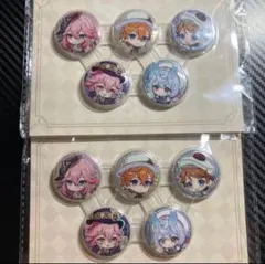 原神　FES ミニ缶バッジ　2点セット　特典　タオバオ　公式正規品のサムネイル