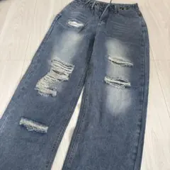 SHEIN　ダメージデニムのサムネイル