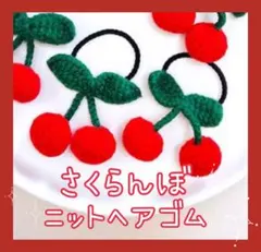 さくらんぼ ヘアゴム キッズヘアゴム ヘアアレンジ 赤ちゃん 2個セット