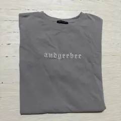 andgeebee グレー 半袖Tシャツのサムネイル