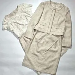 東京ソワール Rifanne セレモニースーツ 3点セット 11号 L ラメ