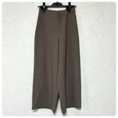 INDIVI インディビィ　ワイドパンツ　ブラウン