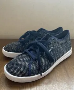 Reebok ネイビー メッシュスニーカー