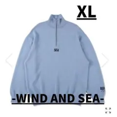 WIND AND SEA ハーフジップコットンカシミヤニット カシミヤ混のサムネイル