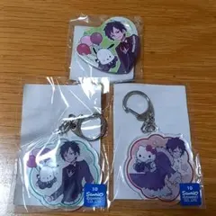 デュラララ　くじ引き堂　折原臨也　ハート型缶バッジ　キーホルダー　ポチャッコ　他