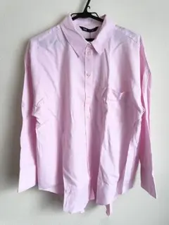 ZARA ザラ　ビッグシャツ　オーバーサイズシャツ　シャツ　ピンク　L