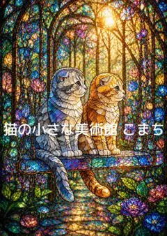 一点物】虹色に輝く子猫たち｜ステンドグラス工房 - メルカリ