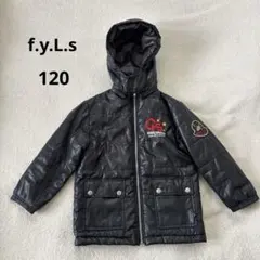 f.y.l.s中綿入りジャケットコート フード付きブラック120