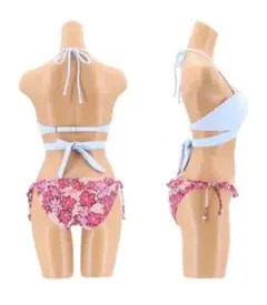 新品　クロスワイヤー ビキニ 9号 水着　三愛水着　ピンク