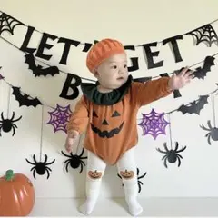 【新品セレクトアイテム】ハロウィンパンプキンレギンス　サイズ80
