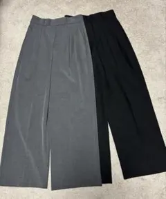 GU タックワイドパンツ　2点セット