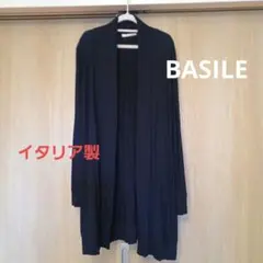 BASILE イタリア製　紺色　カーディガンのサムネイル