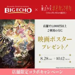 劇場版 魔法少女まどか☆マギカ〈ワルプルギスの廻天〉映画ポスター　B2サイズ