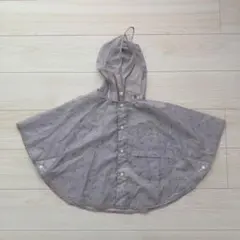 先着順❗️花柄レインコート パープル 薄紫