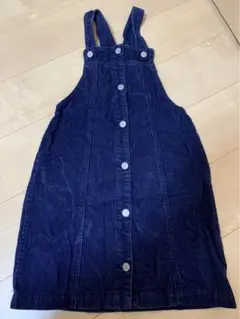 GAP コーデュロイ ジャンバースカート L ネイビー