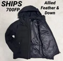 定価8万⭐️未使用⭐️SHIPS ダウンジャケット L ホワイトグース　黒　ブラック
