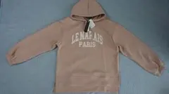 【新品タグ付】LE MARAIS PARIS ロゴ パーカー ピンク 3Lのサムネイル