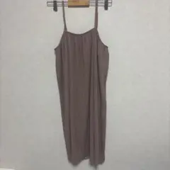 キャミワンピース ロングワンピース ピンク モカブラウン 160 S