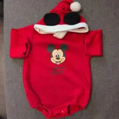 ミッキー クリスマス ロンパース 70cm