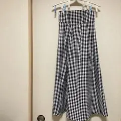 GRLギンガムチェック フレアスカート