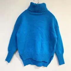 【ラトン】タートルネックセーター ニット サイドスリット有 無地 36