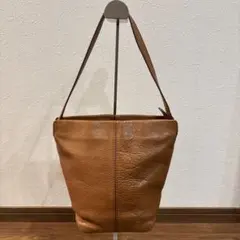HIROFU ヒロフ バケツ型 ショルダーバッグ レザー Hロゴ ブラウンのサムネイル
