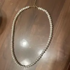 真珠 ネックレス ゴールドメッキ アジャスター付き