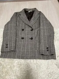 チェック柄 ダブルブレストジャケットのサムネイル
