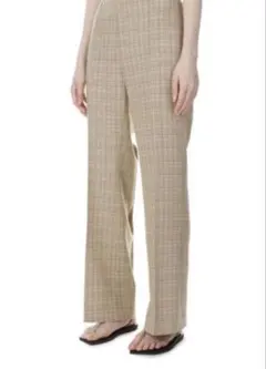 AURALEE HARD TWIST WOOL CHECK SLACKS 4のサムネイル