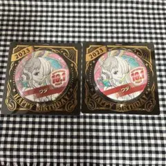 ワンピース　バースデイ缶バッジ　ウタ　2点