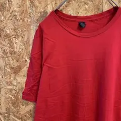 AE9605 90‘US古着 半袖Tシャツ レッド メンズ XL ポス