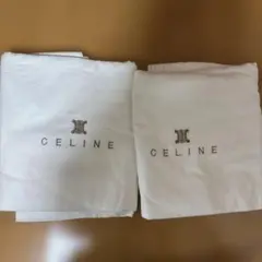 CELINE ホワイト シングル シーツ2つ（未使用/汚れあり）