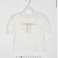 evelyn シースルークロスリブトップスのサムネイル
