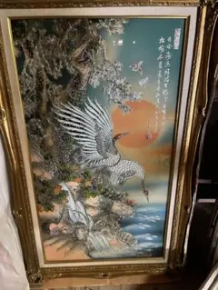 松庵 富士山 松 金銀工芸 額装 壁掛け 金運上昇 - メルカリ