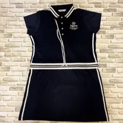 ティゴラ ゴルフワンピース 2XL 大きいサイズ 紺 半袖