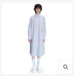 『Lacoste x A.P.C.』 コットンストライプシャツドレス